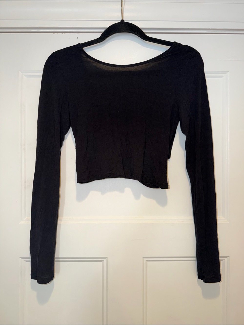 Spiritual Gangster Twist Back Crop Active Top - Picture 2 of 4